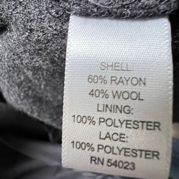 Banana Republic Sleeveless Sheath Wool Blend Lace Dress Size 6 - Picture 4 of 4